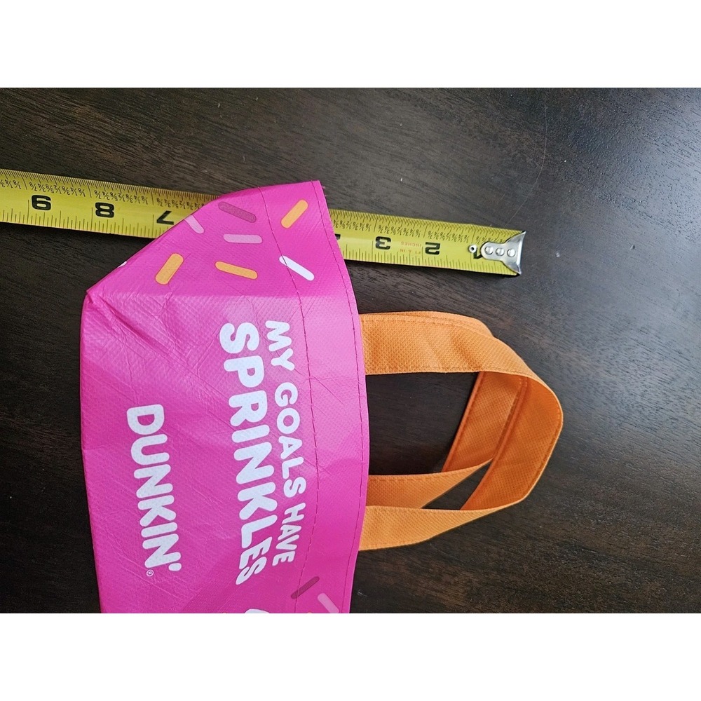 Dunkin Mini Tote Bag Pink 2026 Limited Edition Rare Dunkin Donuts Coffee - Picture 5 of 5